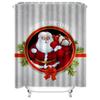 TU Santa Claus Christmas Shower Curtain Festive Holiday Bathroom Decor Reindeer Snowman Winter Theme Waterproof Home Textile Gif