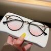 Round Eyeglasses Women  Computer Anti Blue Light Glasses Frames Transparent Optical Fake Eyeglass Student Myopia Frame Oculos