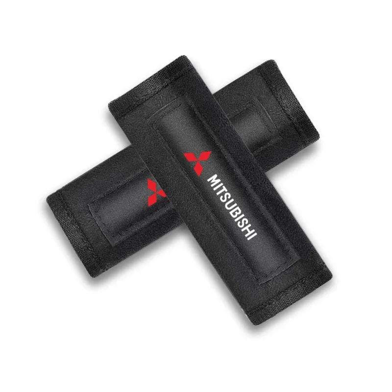 Car Pull Gloves Roof Armrest Handle Protect Cover Accessories Emblem For Mitsubishi ralliart Lancer 9 10 ASX Outlander Pajero BL4
