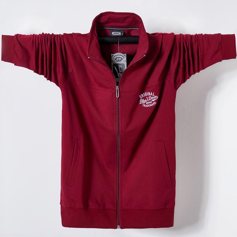 Men's Plus Size Zipper Sweatshirt Coat - 2024 Autumn/Winter Collection, Loose Thin Fit, Model 5083