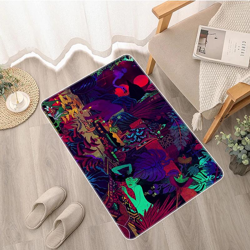 Дверной коврик, стеклянный коврик с животными Zaba, коврик для ванной комнаты, коврик для балкона, моющийся нескользящий кухонный коврик