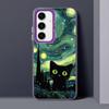 Чехол с рисунком кота Ван Гога для Samsung Galaxy A53 A35 A73 A71 A55 A72 A52 A54 A51 A56 A26 A36 Мягкий