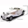 1:28 масштабов Benz 500K, откидной литой металл, антикварные классические модели автомобилей, коллекционные игрушки, подарки (Длина 6,5 дюйма/16,8 см)