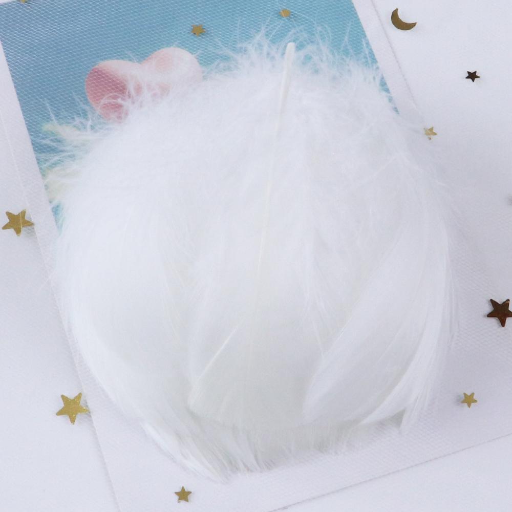 Natural Goose Feathers 4-8Cm Small Floating Leather Pink Swan Feather Plume For Craft Wedding Jewelry Decoration Plumes 100Pcs