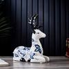 Китайский стиль сине-белый фарфор скульптура животных украшение керамическая ручная работа керамические украшения украшение для дома