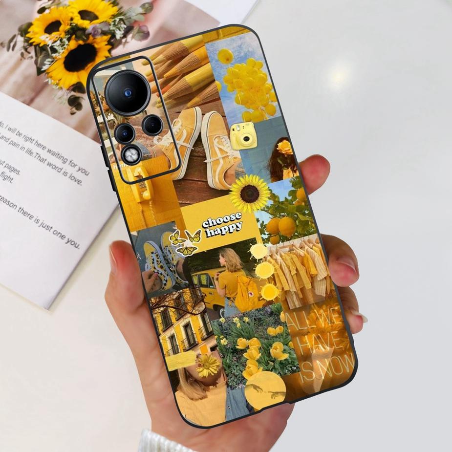 Чехол для Infinix Note 11 X663 X663B Милый Модный Расписной Чехол-Крышка Для Infinix Note 12 Note12 Note11 X663C Мягкий ТПУ Fundas Capa