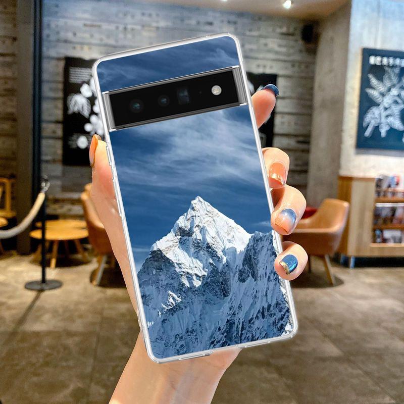 Гора Эверест Мир Первый Чехол Для Телефона Для Google Pixel 9 8 7 6 Pro XL 8A 7A 6A 5 4 5A 4A 3A XL 5G Мягкий Силиконовый Прозрачный Чехол