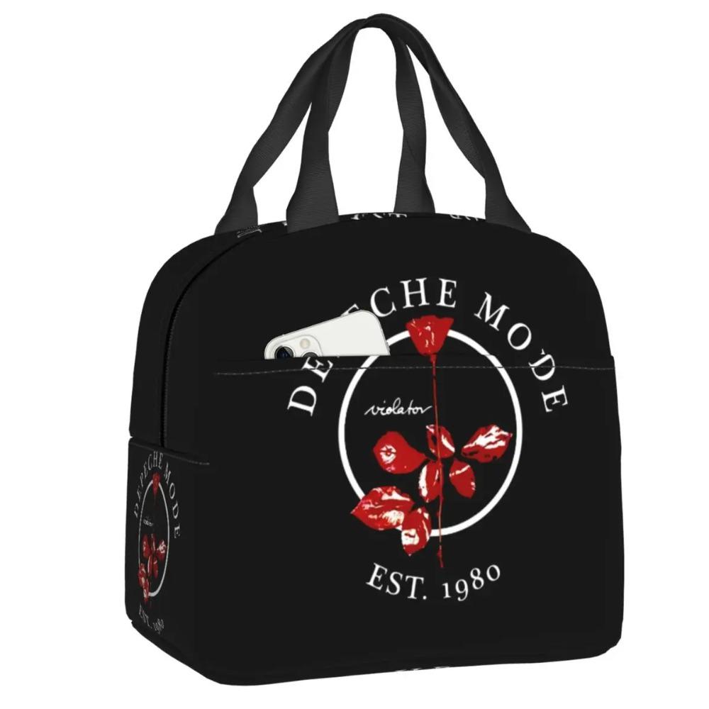 Custom Electronic Rock Depeche Cool Mode Insulated Lunch Bags for Camping Travel Resuable Cooler Thermal Bento Box Women Kids