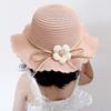 Breathable Kids Straw Cap Bag UV Protection Beach Cap Outdoor Bucket Hat  Children Girls