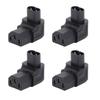 IEC320 C8 To C13 Power Adapter Male To Female 90 Degree Power Socket Adapter for Printer Scanner