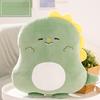 Новый продукт Yiju's Dundun Animal Pillow, милая круглая подушка в виде динозавра, игрушка в виде розового кролика