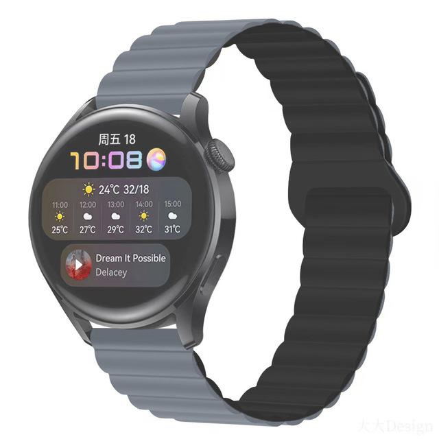 Ремешок с магнитной петлей для часов Samsung Galaxy Watch 6, 5, 4, 40 мм, 44 мм/4, 6, классический, 46, 43, 47 мм/5 Pro, 45 мм, силиконовый ремешок 20 мм, 22 мм, ремешок для часов