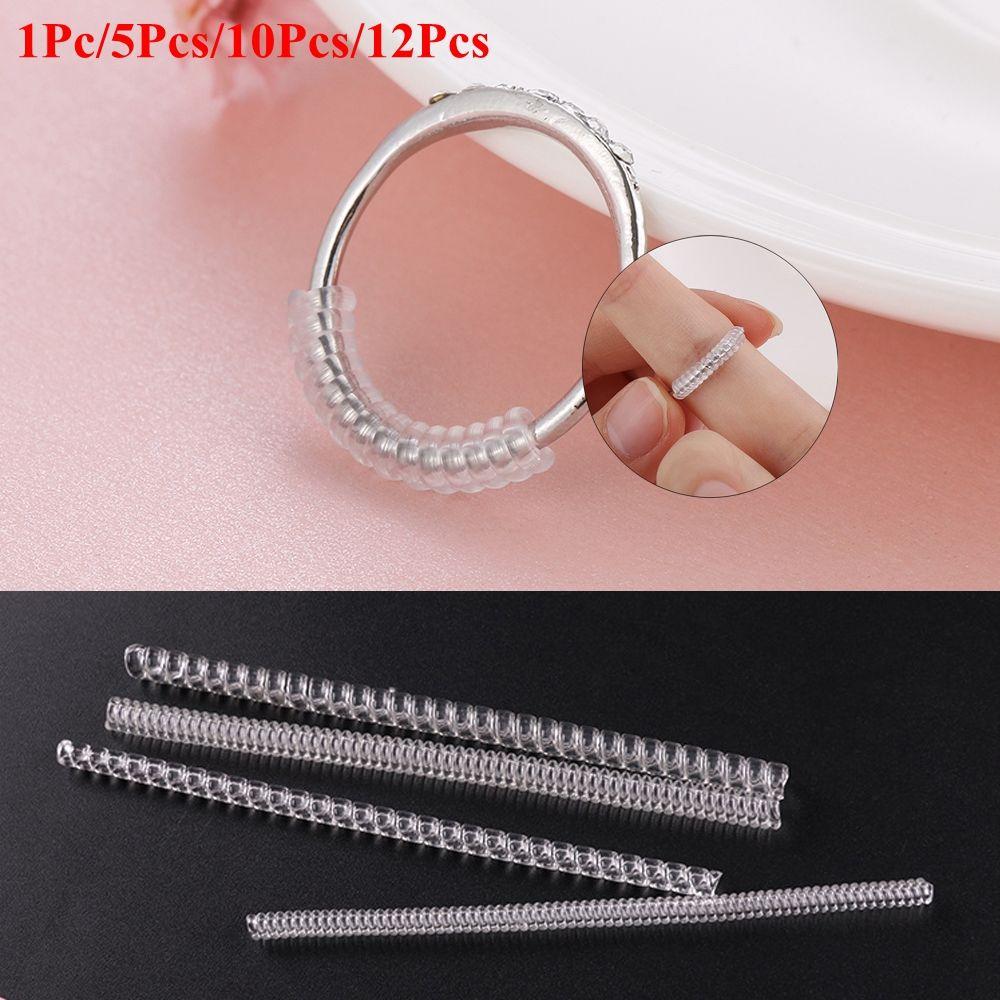 Useful Spiral Invisible Ring Size Adjuster Shell Hard Guard Tightener Reducer Resizing Tools