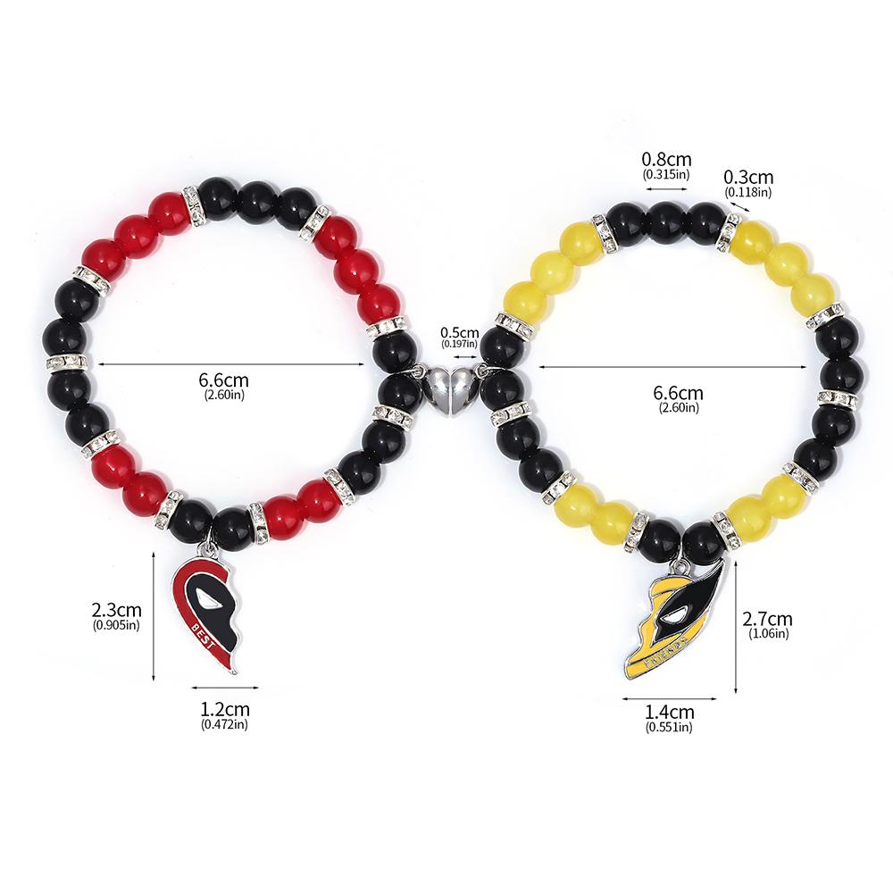 2 шт. Браслет Дэдпул и Росомахи для лучшего друга Набор подарков-браслетов