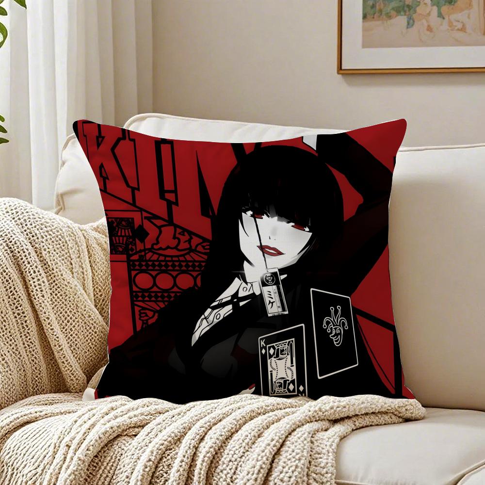 Japanese anime hot KKakegurui YYumeko Jabami Cushion Cover Pillowcase Antidustmite living Room Sofa Decor Cushion Room