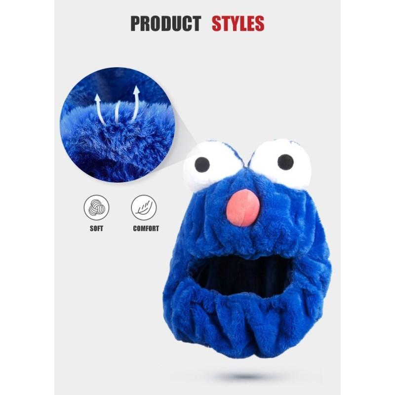 Чехол для мотоциклетного шлема, мультяшный плюшевый шлем, шляпа с безумными большими гибкими ушками, забавный защитный чехол для шлема для езды