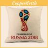 Хлопковая наволочка с эмблемой для 32 команд-участниц чемпионата мира по футболу для дома, бара, лаунжа
