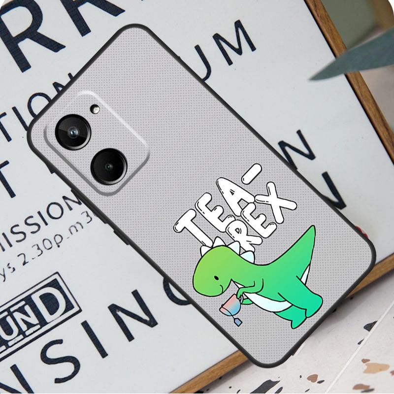 Cute Dinosaur Tea-Rex For Realme 12 11 10 9 Pro Plus GT5 GT Neo 6 C55 C53 C51 C35 C33 C30 C25s C21Y C31 C67 Case