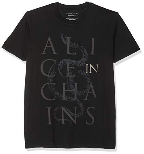 Alice in Chains Men's Alice Snakes T-Shirt, Black, X-Large