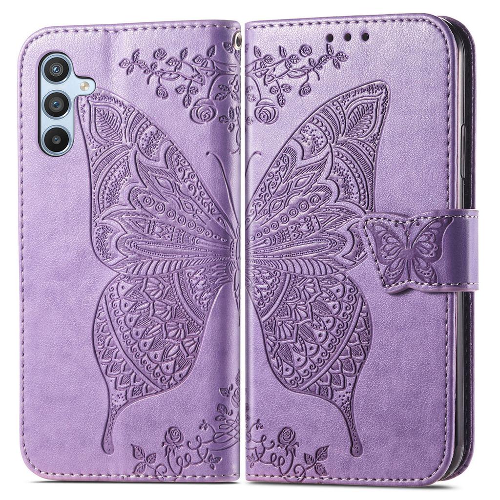 Для Samsung Galaxy A56 5G Чехол-кошелек из ПУ кожи Чехол для телефона с узором бабочки