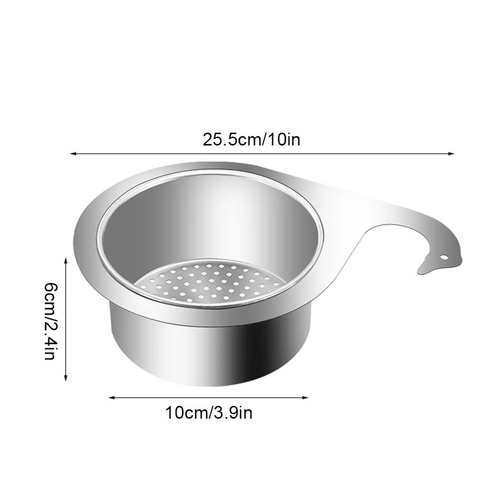 Stainless Steel Swan Sink Filter Basket For Kitchen Sink Garbage Filter Stainless Steel Filter Food