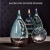 Керамическая горелка для благовоний ручной работы с водопадом, держатель для курильницы с обратным потоком, подарок для дома