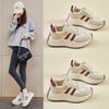 Инс новые папины кроссовки женские весенние студенческие спортивные беговые повседневные толстая подошва увеличение роста уличный кадр BN