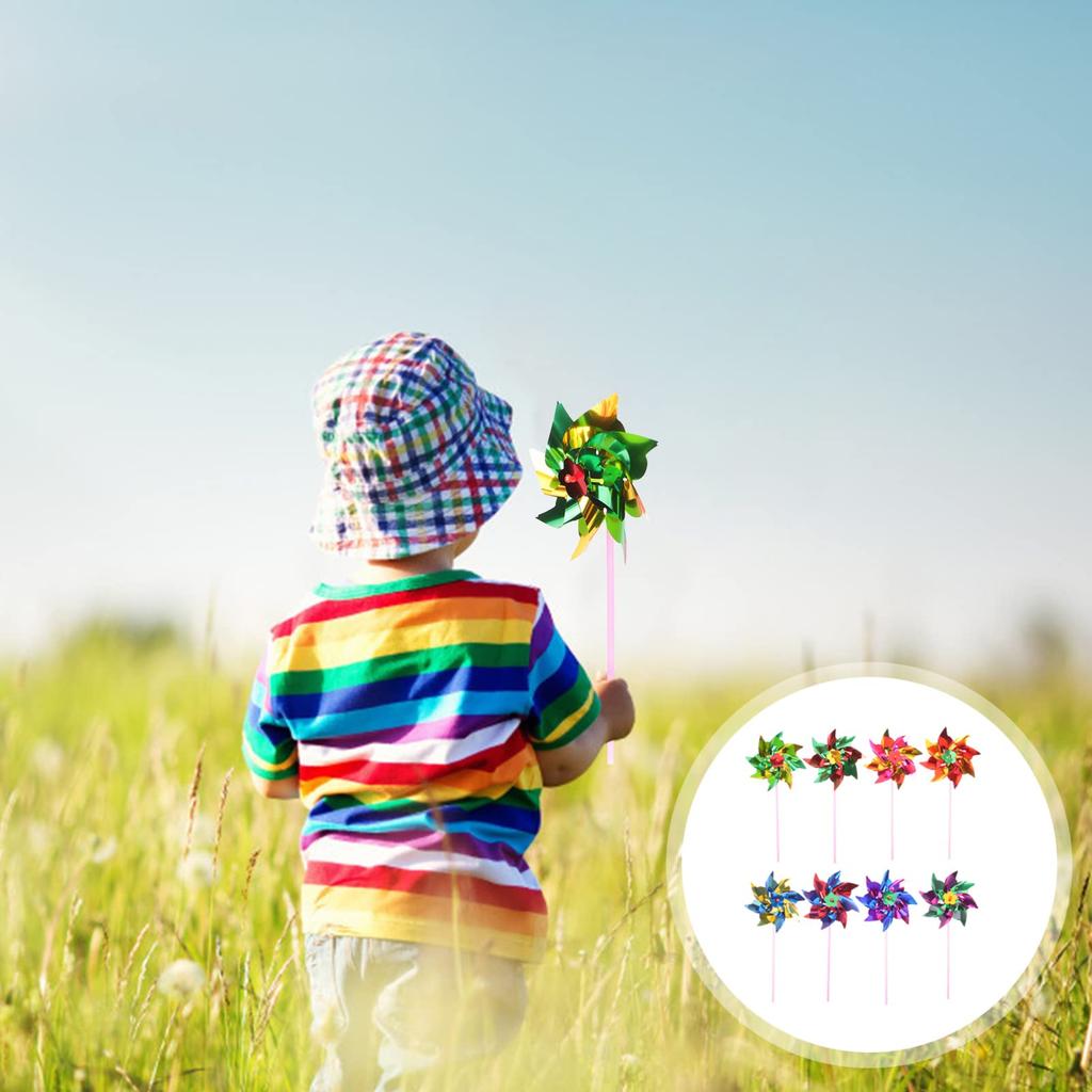 BESTOYARD 100 Ветряных мельниц для фестивалей, DIY садоводства, украшения двора, украшения для вечеринок, легкая сборка, садоводство, призы, поделки (случайный