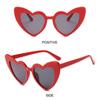 Симпатичные розовые солнцезащитные очки в форме сердца для фотосессий, ночных видов и реквизита для фотографий