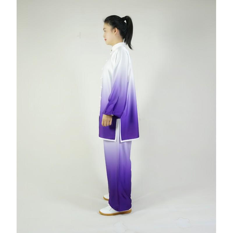 Tai Chi Uniform Gradient Color Martial Arts Training Performance Clothing Men Women