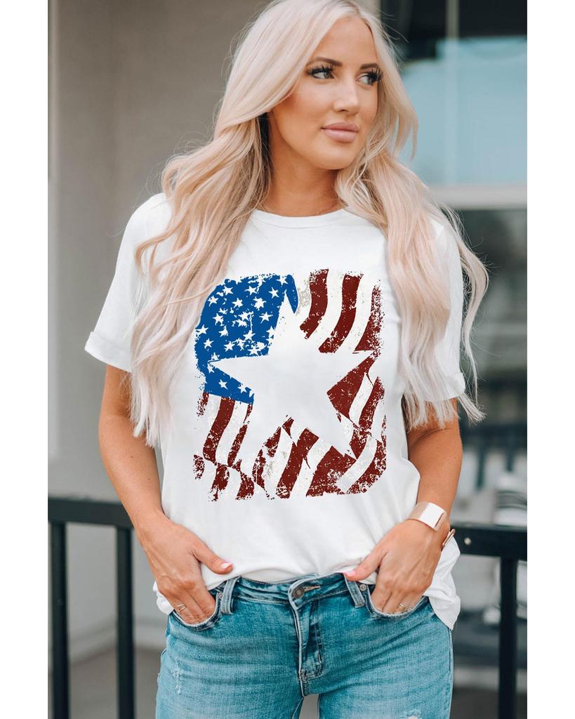 Azura Exchange Футболка с круглым вырезом и графическим принтом