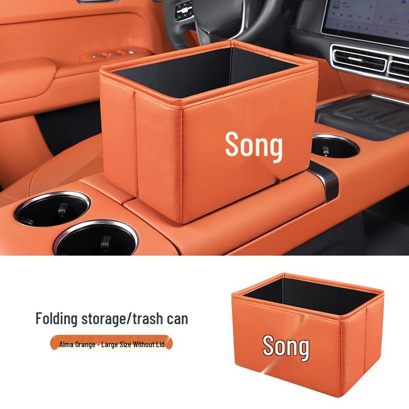 Multifunctional Car Storage & Folding Trash Bin for BYD Song PLUS/L/PRO/EV