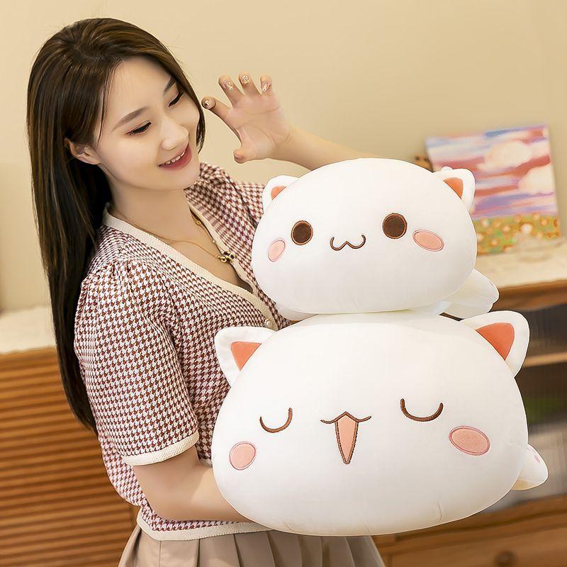 Супермягкая подушка для сна персикового кота, подушка для плюшевой игрушки