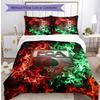 FC Augsburg FC Printed 3PCS Bedding Set Breathable Duvet Cover with Pillowcases Decorative Bed Linen for Bedroom Home