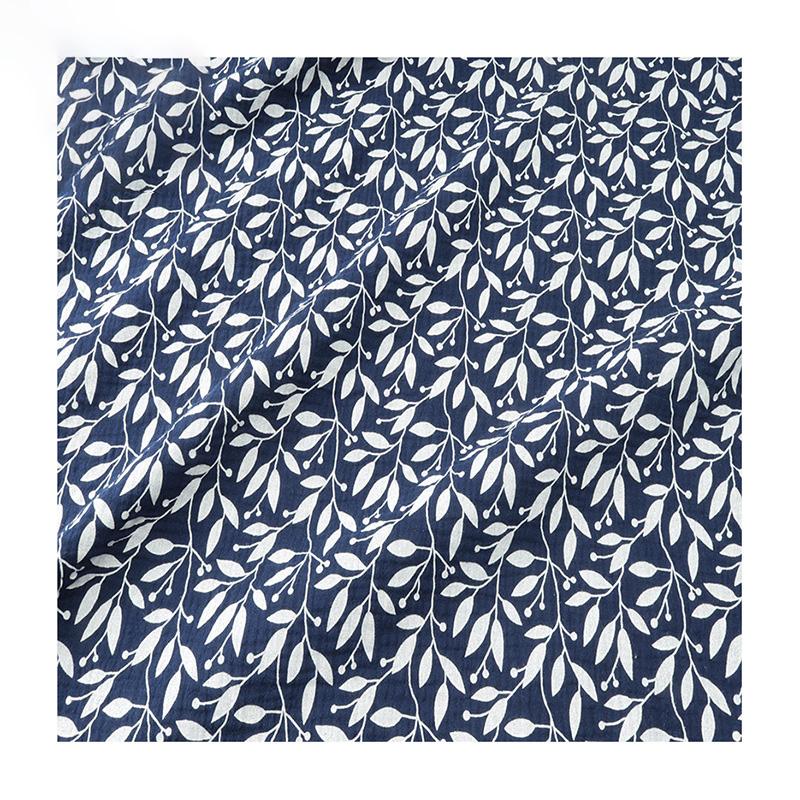 Высококачественная хлопковая креповая ткань, двусторонняя ткань с эффектом муслина (seersucker), для рукоделия, шитья, пэчворка, одеял, наволочек, одежды, пижам для малыша