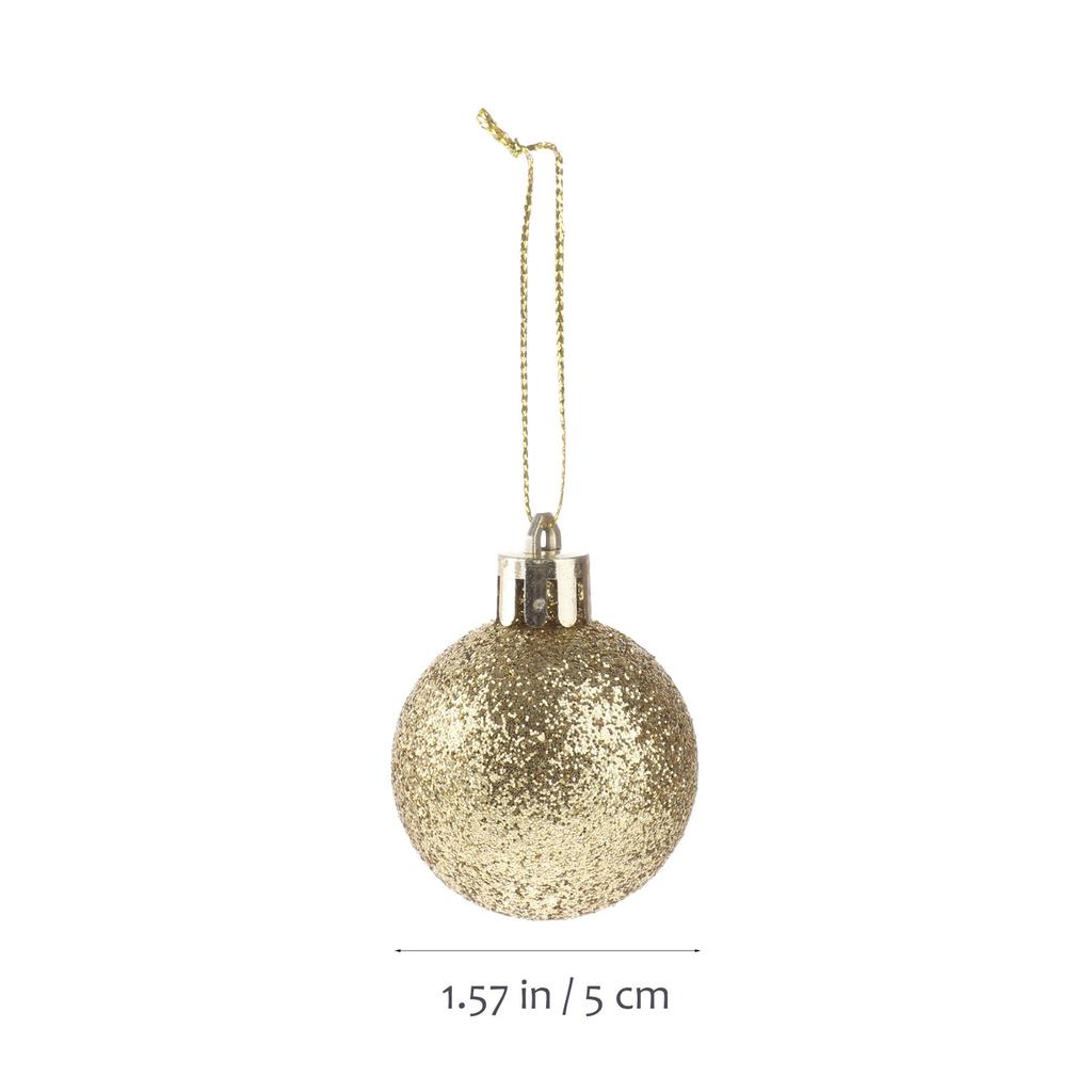 30Pcs Creative Shiny Christmas Ball Pendants High Class Material Exquisite Details Unique Visual Effect Christmas Ball Pendants