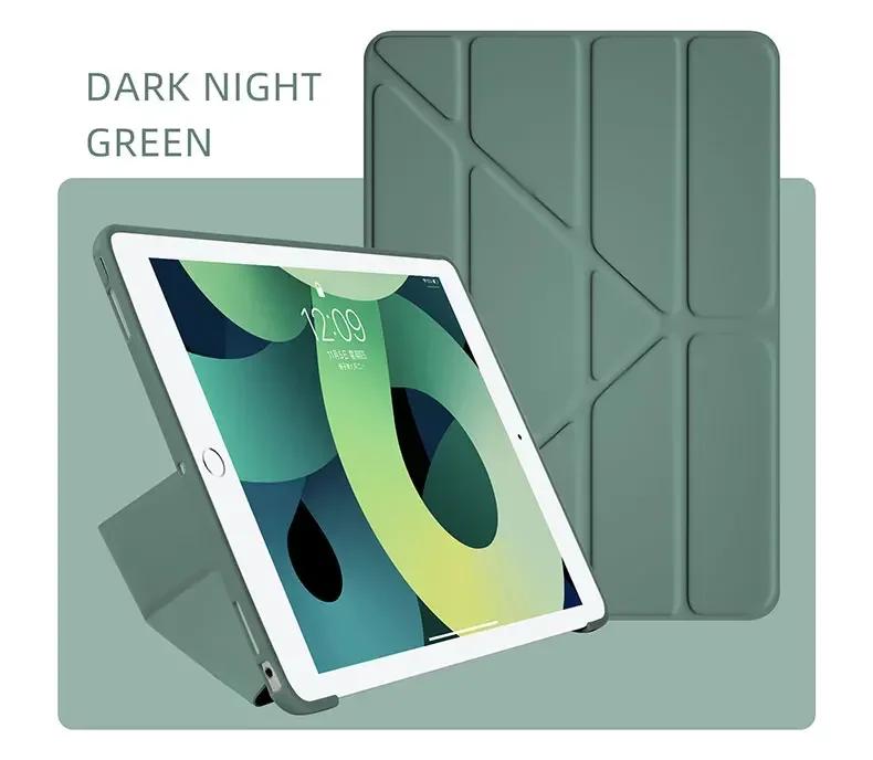 NEW for IPad A16 11th Smart Case Air Pro MINI 4 5 6 7 8 9 10th Generation 11 12.9 13 Inch Y-fold TPU Auto Sleep Wake Cover