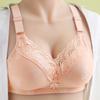 Large Size Thin Underwear Gathering Type Anti-sagging Breast No Steel Ring Comfortable Bra Breathable Bra Women's Underwear