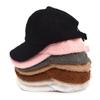 Winter Women Baseball Cap Men Artificial Lamb Wool Duck Tongue Hats Plush Thickened Warm Fashion Solid Sunshade Hat