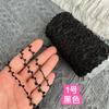 100 г Блестящая Пряжа для Ушей, Двусторонние Мелкие Кружочки, Ручное Смешивание Нитей, Ручное Плетение Фантазийной Пряжи для Вязания и Вязания Крючком