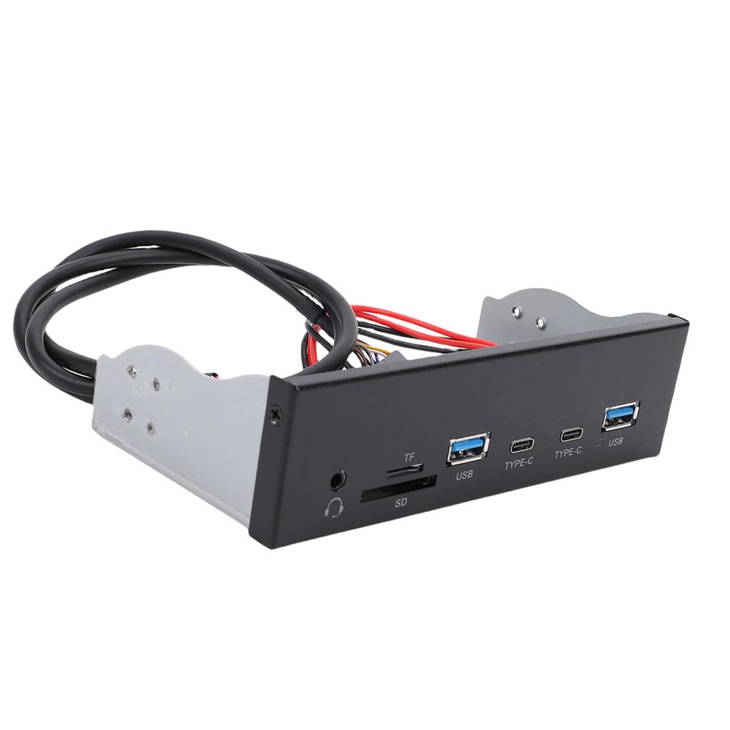 USB3.2 GEN1 концентратор на переднюю панель 5,25 дюйма 19-контактный отсек для оптического привода на передней панели с 2 портами USB 2 Type C разъемом для наушников