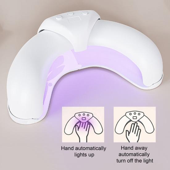 Светильник для чистки ногтей, маникюрная лампа типа C, портативная УФ-лампа для лечения грибка ногтей на ногах, инструменты для чистки ногтей