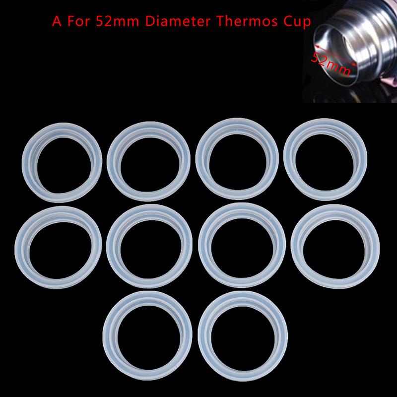 10Pcs Sealing O-Ring For 4.5Cm 5.2Cm Vacuum Bottle Cover Stopper Thermal Cup Lid