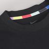 Nike Повседневная спортивная тренировочная свободная футболка с коротким рукавом, мужские топы, черный CZ1010-010