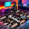 Custom Name Personalized Damon Salvatore Print Carpet, Versatile Home Decor Rug, for Playroom, Apartment, Balcony, Entryway, Hallway Gift