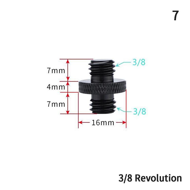 Black 1/4" To 3/8" Male To Female Thread Screw Mount Adapter Tripod Plate Screw Mount For Camera Flash Tripod Light Stand
