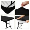 Outdoor Picnic Table Cloth with Elastic Edge Windproof Wear Resistant Waterproof Camping Washable Patio Table Cover Protector