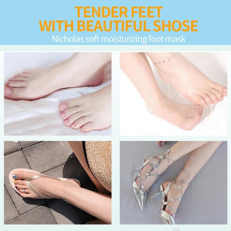 Отбеливающие носки для педикюра для ног, пилинг-маска, отшелушивающий уход за ногами, антивозрастные увлажняющие пилинг-маски для удаления омертвевшей кожи