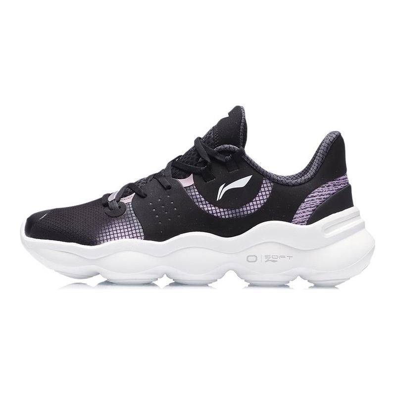Повседневная обувь Li Ning Женская Низкая Черный/Розовый ARHR014-1