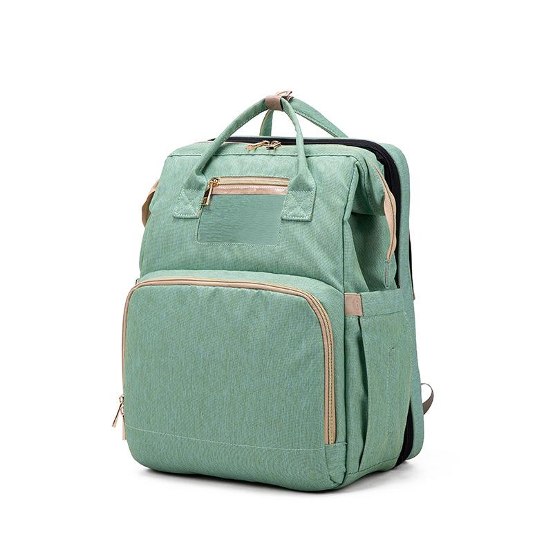 2in1 Travel Portable Large Capacity Mommy Backpack Folding Crib Bag  Organizer